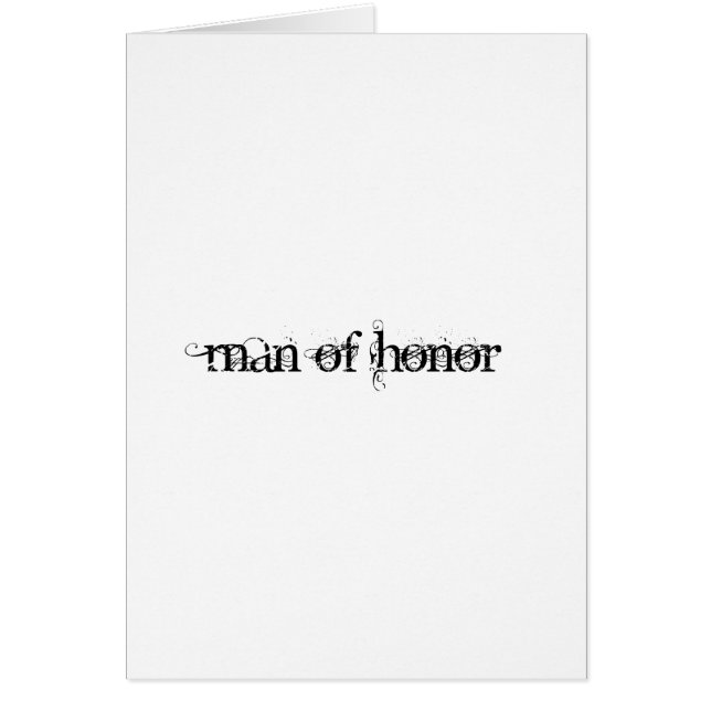 Homme d'honneur (Devant)