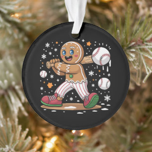 Homme en pain d'épices de Noël Joueur de sports Ba