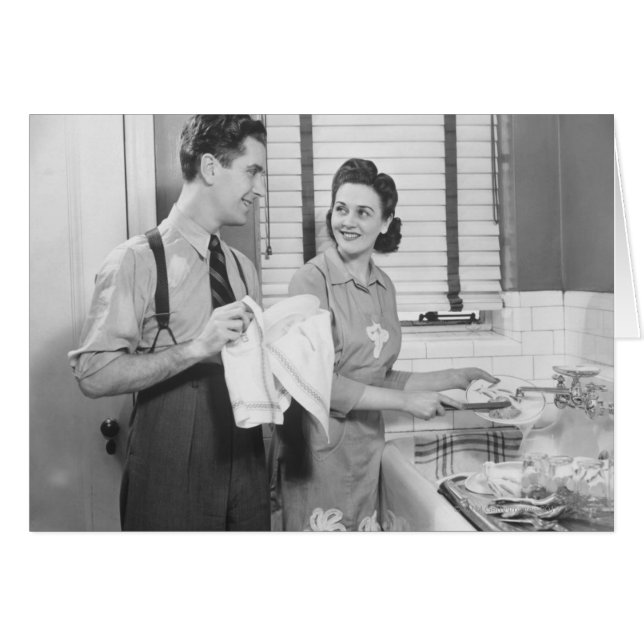 Homme et femme faisant des plats (Devant horizontal)