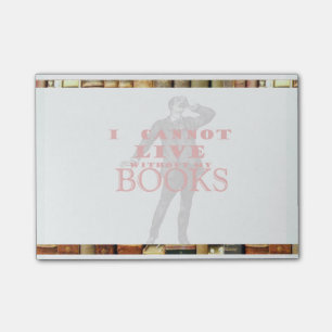 Homme - Je ne peux pas vivre sans livres Post-it®