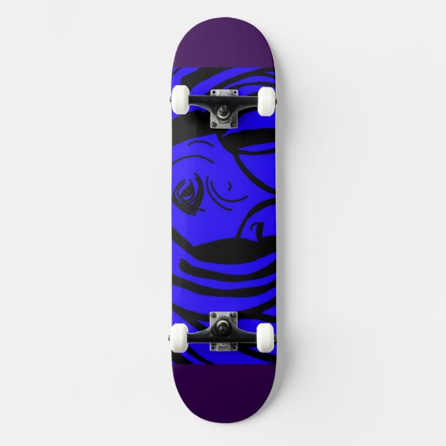 Homme Masqué en Skateboard (Recto)
