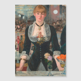 Homme maussade barman parisien Un bar aux Folies-B