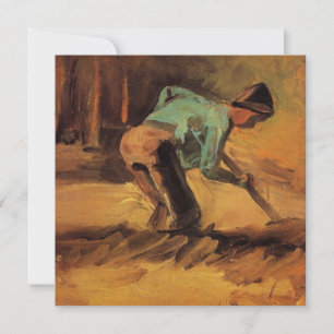 Homme penché avec canne, Bêche de Vincent van Gogh