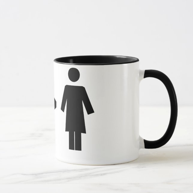 Homme plus grand que la tasse de femme (Droite)