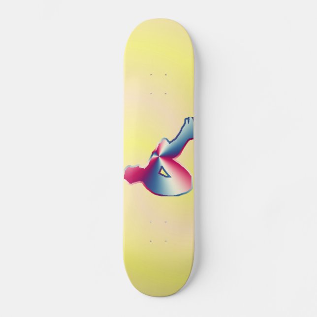 Homme posant sur skateboard (Recto)