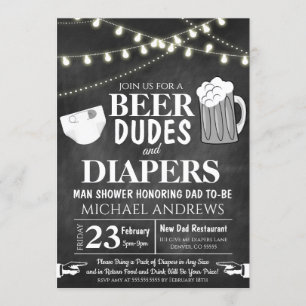 Homme Shower Baby Invitation