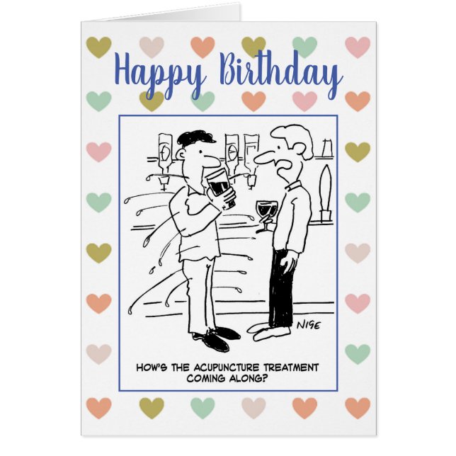 Homme sous l'acupuncture dans le Pub (Devant)