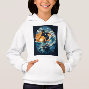 Homme surfant sur les vagues 