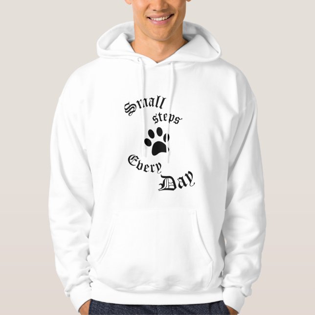 Homme Sweat à capuche | Petits Pas Chaque Jour (Devant)