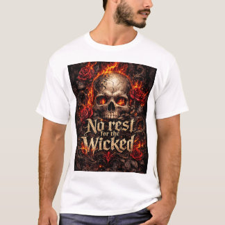 homme t-shirt blanc crâne design