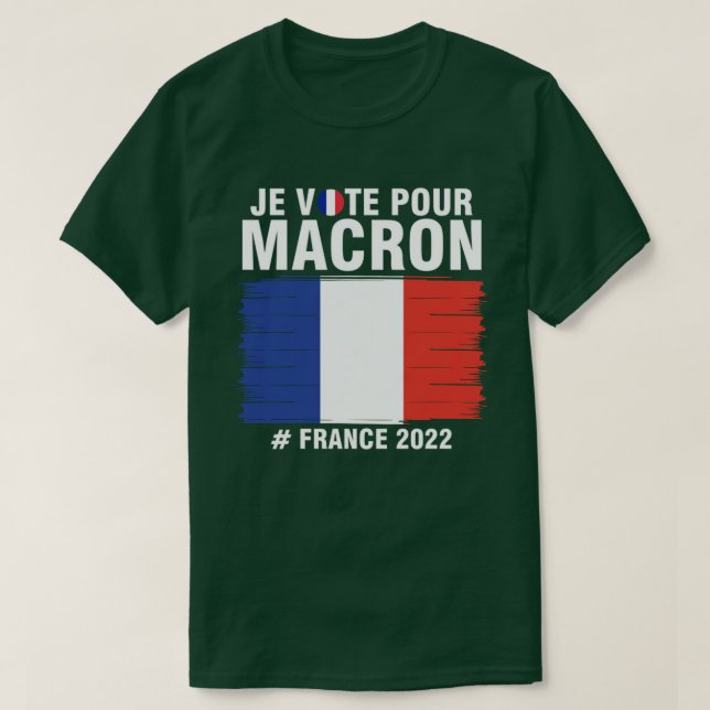 Homme tee Emmanuel Macron TShirt (Design devant)