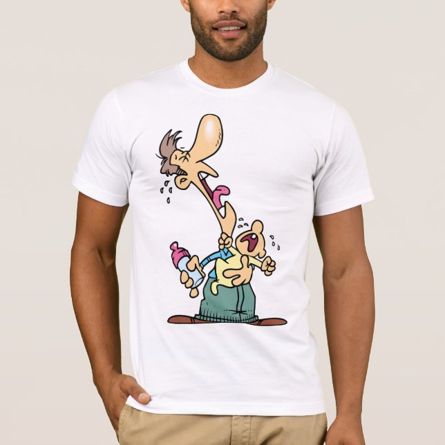 Homme Tenant Un T-Shirt Homme En Pleurant Bébé Men (Devant)