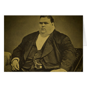 Homme vintage de graisse de numéro de cirque de