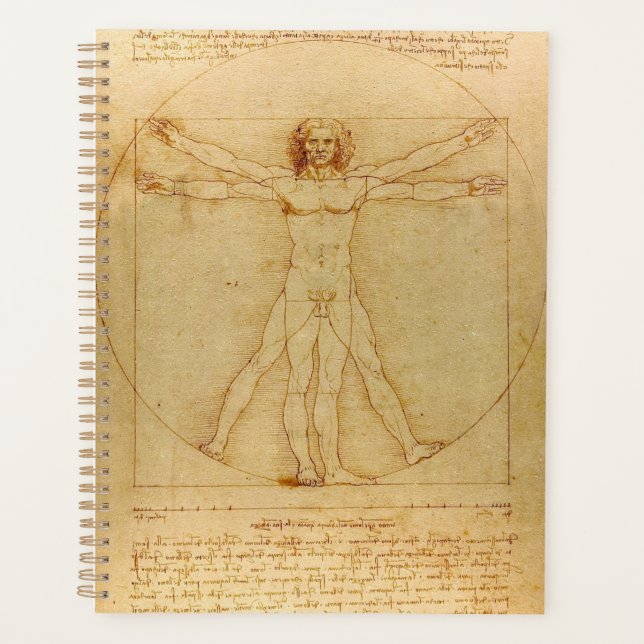 Homme vitruvien par Leonardo da Vinci (Devant)