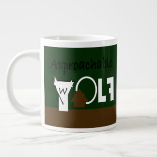 Hommes approchable Loup Mug Ft. Graphiques de J.H.