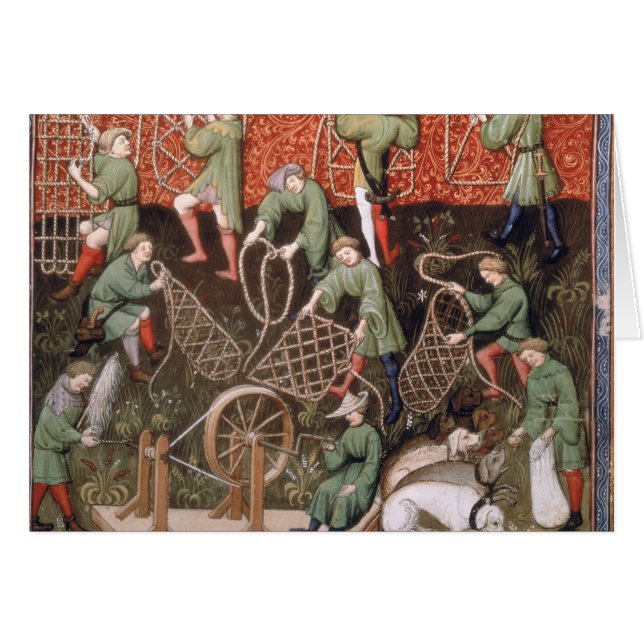 Hommes avec des filets (Devant horizontal)