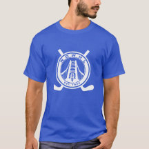 Hommes bleus de T-shirt de Division