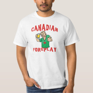 Hommes canadiens de T-shirt de préliminaires