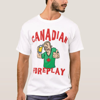 Hommes canadiens de T-shirt de préliminaires