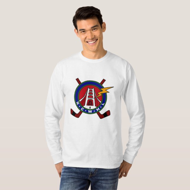 Hommes classiques de Long-Douille de T-shirt de (Devant entier)
