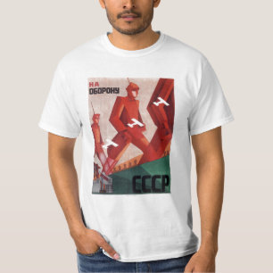 Hommes de T-shirt de propagande de CCCP URSS