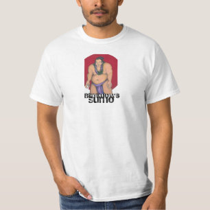 Hommes de T-shirt de sumo de BillyKnowsMedia