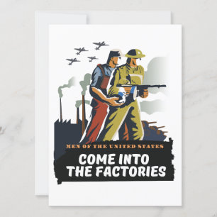 Hommes des Etats-Unis, affiche 2ÈME GUERRE MONDIAL