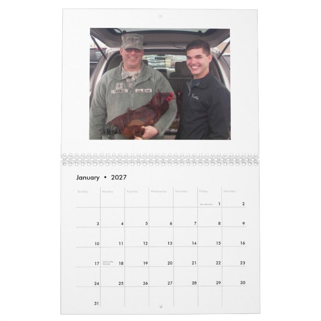 Hommes du calendrier de la nation 2015 de (Jan 2027)