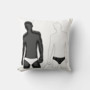 Hommes en sous-vêtements Coussin