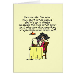 Hommes et humour de vin fin