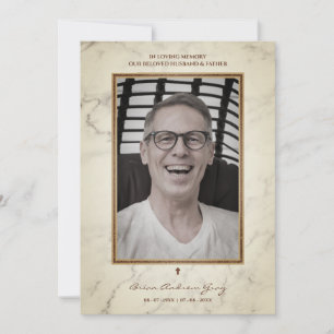 Hommes funéraires Aimés Un Père Mari Décédé