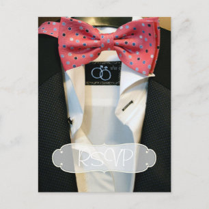 Hommes gays Faire-part de mariage RSVP avec photo