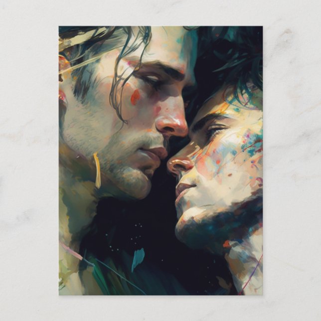 Hommes Madly en Love Carte postale (Devant)