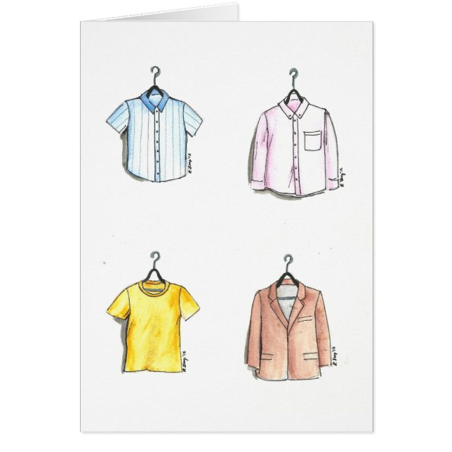 Hommes Mode Menswear Chemise Cravate Cartes de ves (Devant)