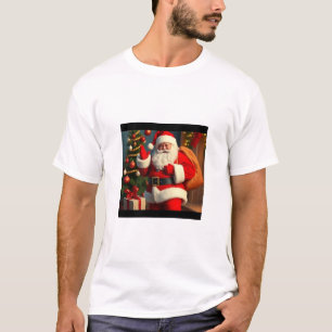 "Hommes Père Noël Happy Christmas T-Shirt - Festiv