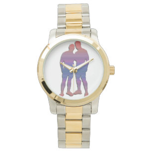 Hommes posant Montre