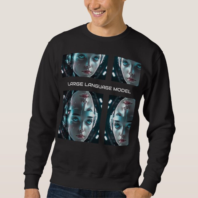 Hommes ; s Intelligence Artificielle Sweatshirt ro (Devant)