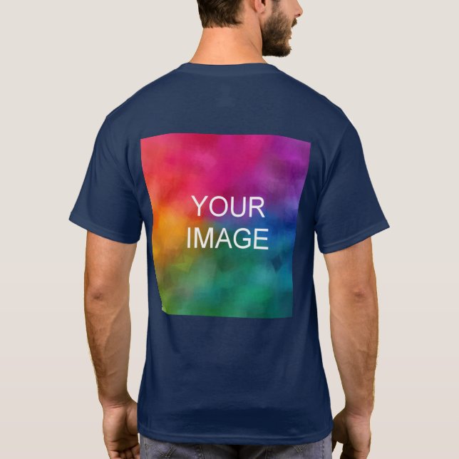 Hommes TShirt Back Design Remplacer le Modèle phot (Dos)