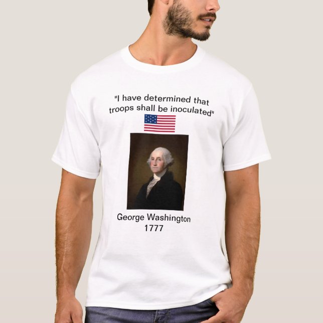 Hommes TShirt - Washington Vaccination Order 1777 (Devant)