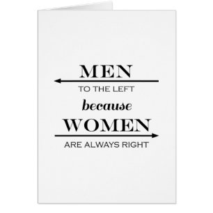 Hommes vers la gauche puisque les femmes ont