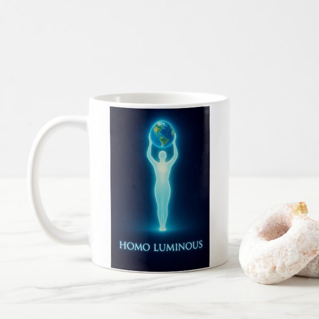 Homo Luminous - The Light Bringer Morning Mug (Avec donut)