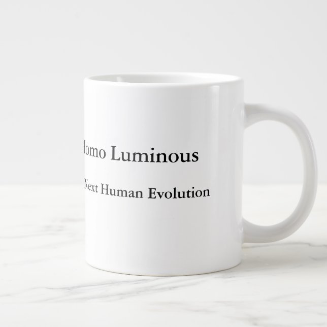 Homo Luminous The Next Human Evolution Mug Jumbo (Droite)