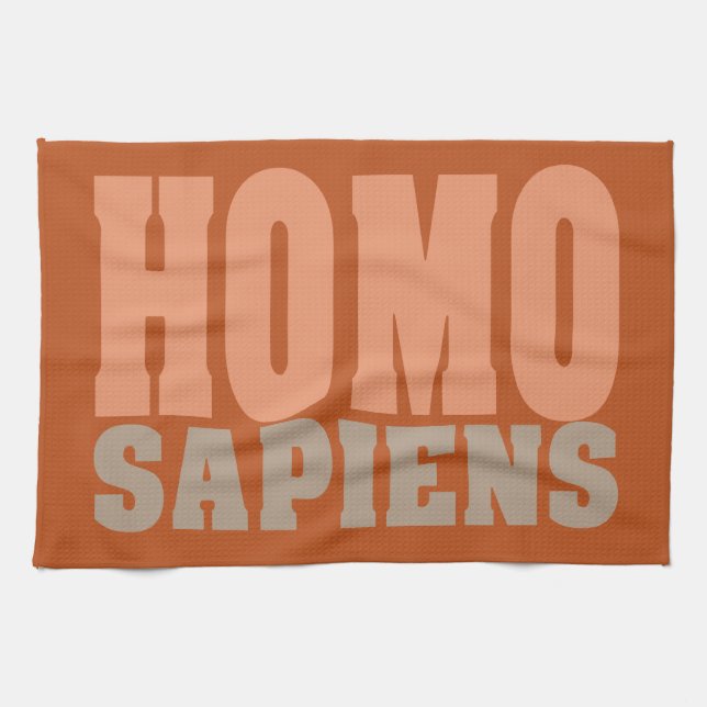 HOMO SAPIENS serviettes à main personnalisées (Horizontal)