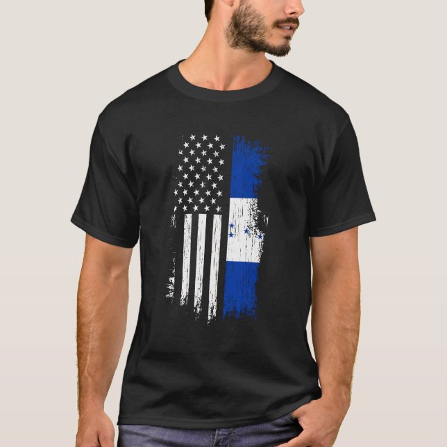 Honduras Sweat - shirt à capuche du drapeau améric (Devant)