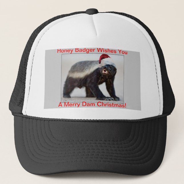Honey Badger Casquette de Noël (Devant)