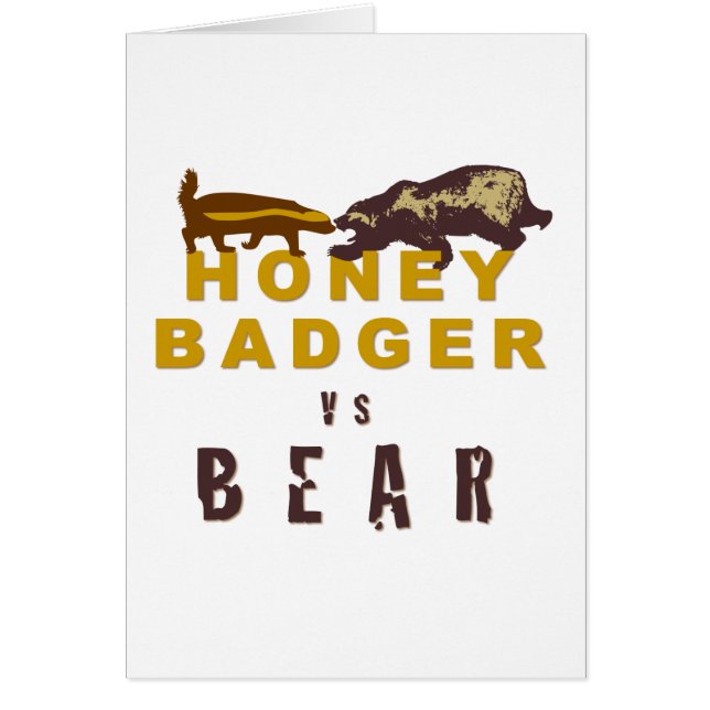 Honey Badger contre Bear (Devant)