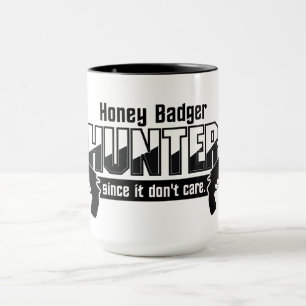 Honey Badger Hunter mug - choisir style et couleur