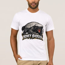 Honey Badger T-Shirt | Unique Wildlife Animal Desi