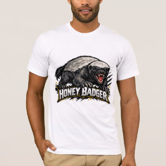 Honey Badger T-Shirt | Unique Wildlife Animal Desi