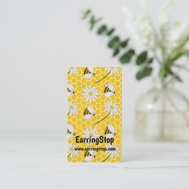 Honey Bee, Bumble Bees Motif Elevage Cartes (Debout devant)